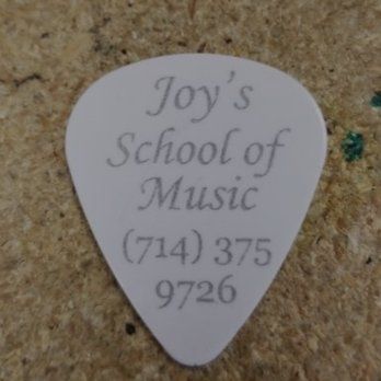 White guitar pick with 
