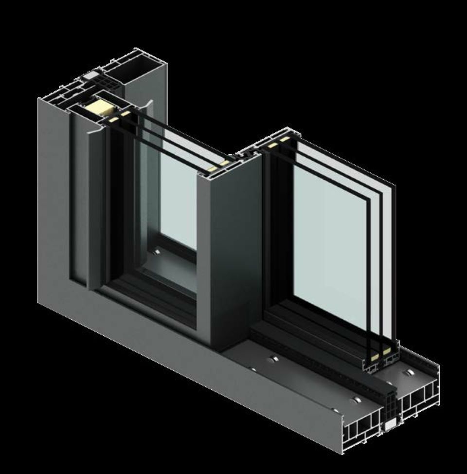 Dettaglio serramento in alluminio