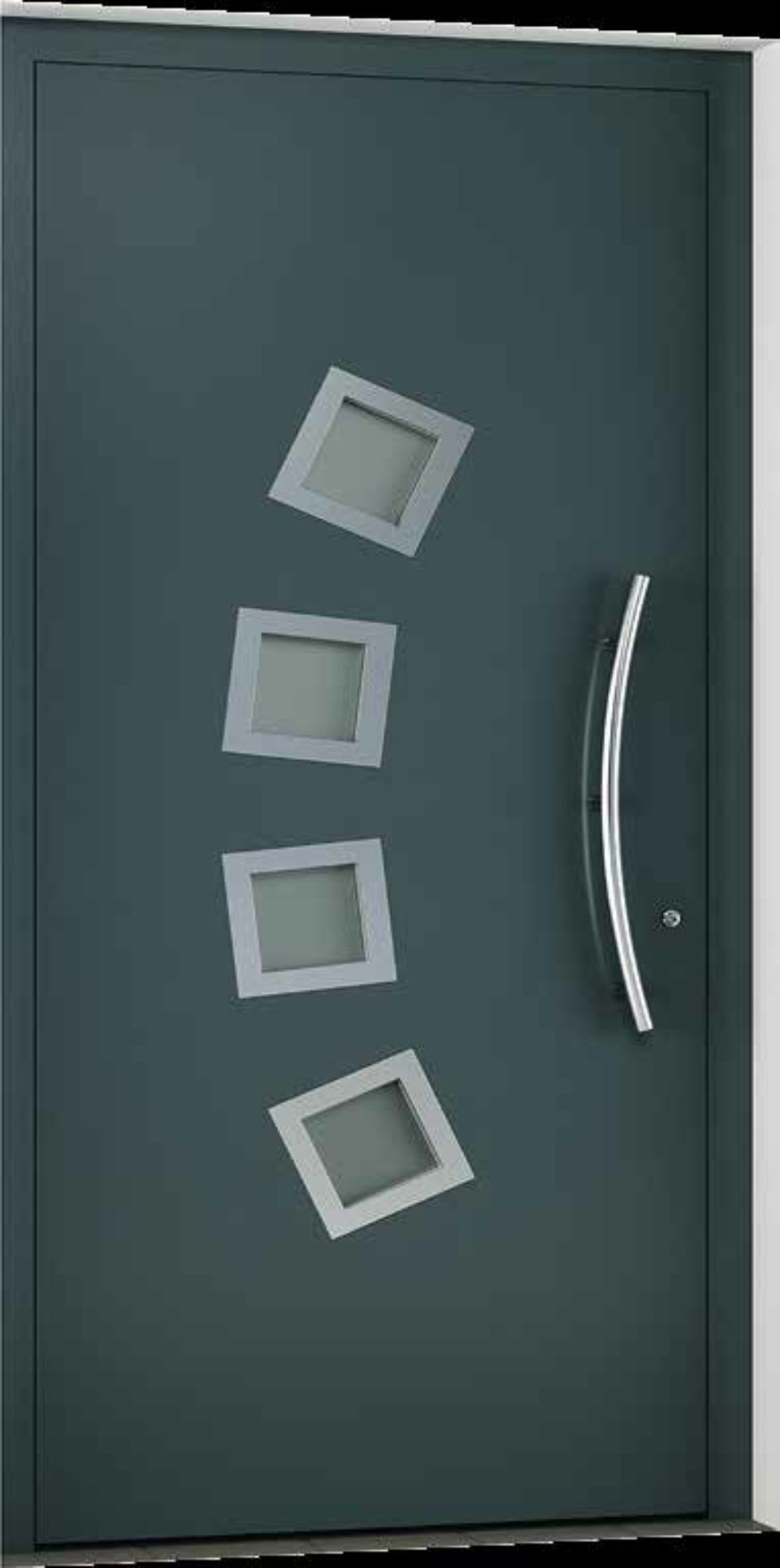 Portone d'ingresso blu