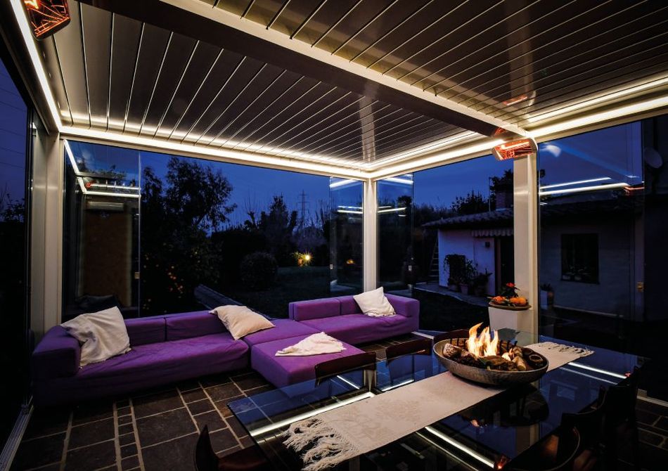 Pergola con illuminazione a LED