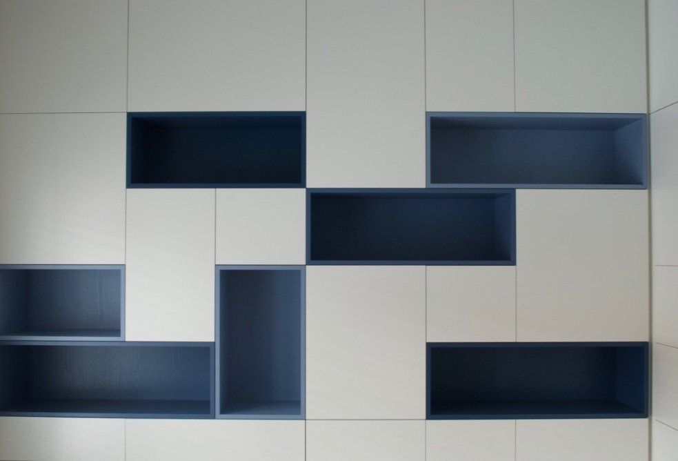 Ontwerp kastenwand woning