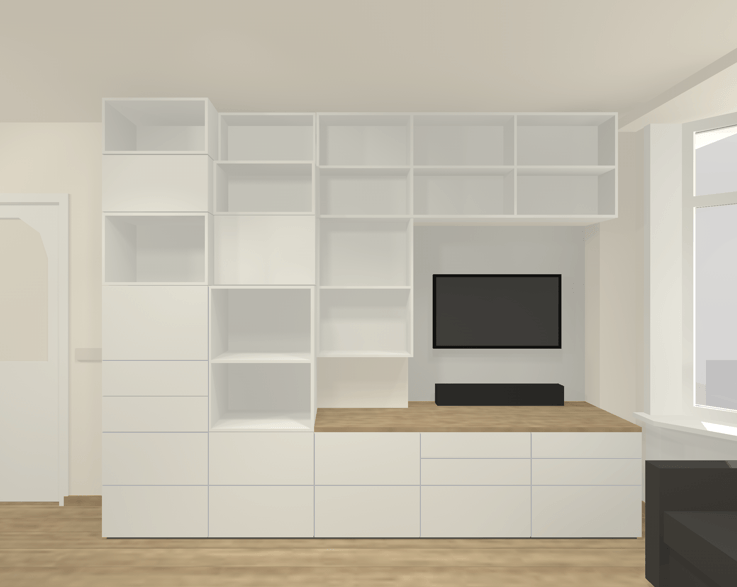Kastenwand woonkamer