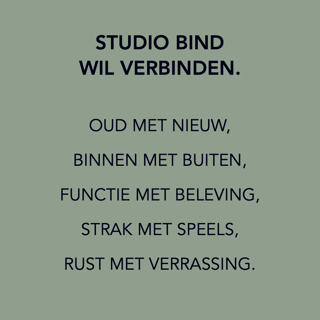 Studio Bind wil verbinden
