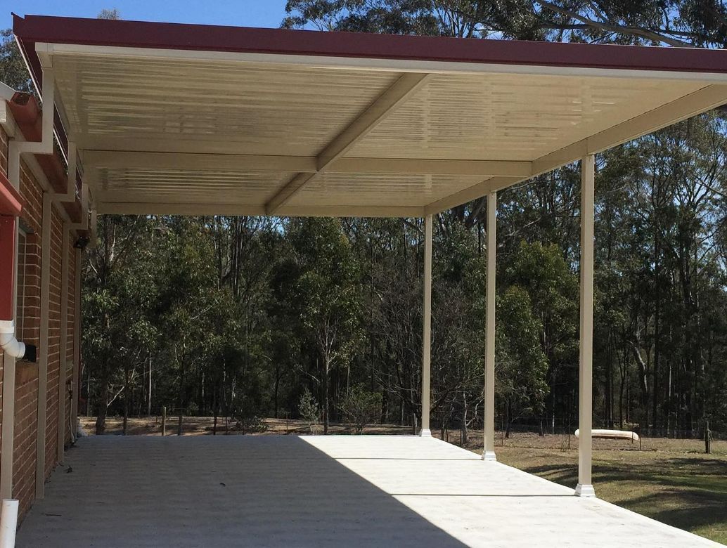 A Carport With a Red Roof — Narellan Home Improvement Centre In Campbelltown, NSW