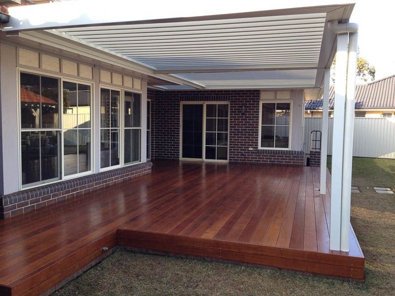Wooden Deck With Covered Patio Area — Narellan Home Improvement Centre In Narellan, NSW