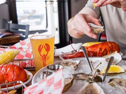 Beer and lobster