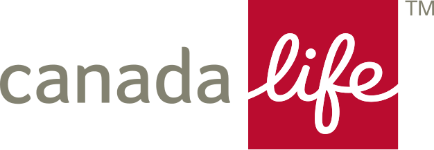 A canada life logo with a red square in the middle.
