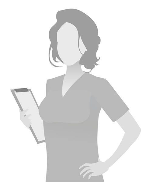 A silhouette of a woman without a face is holding a clipboard.