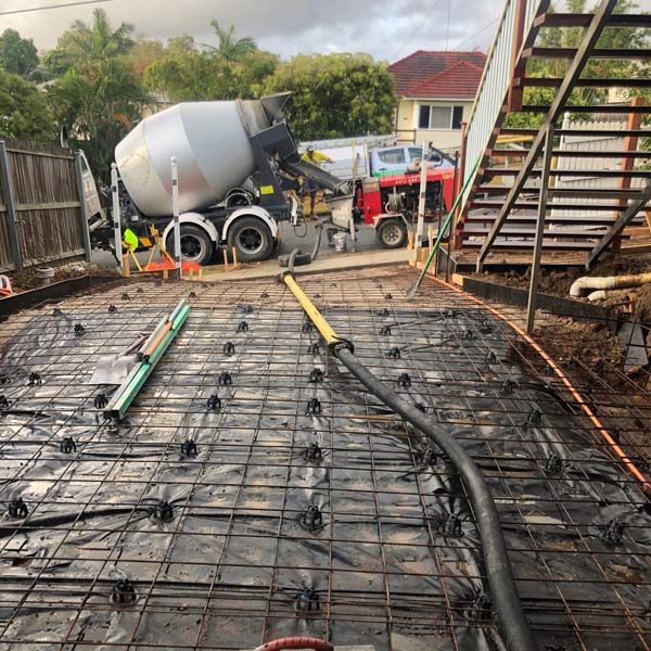 concrete pouring site
