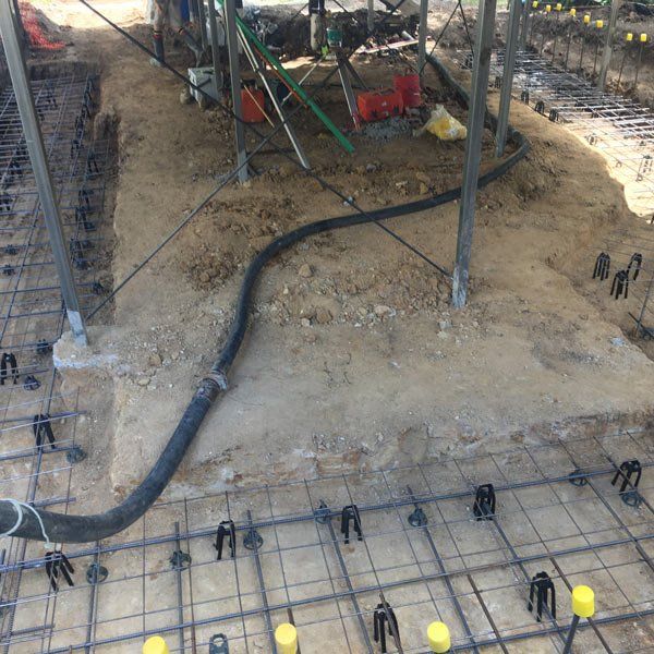 footing rebar framework