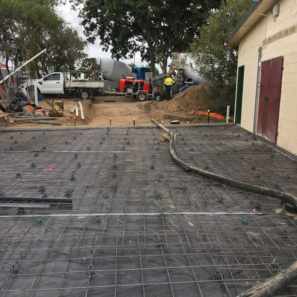 concrete foundation rebar