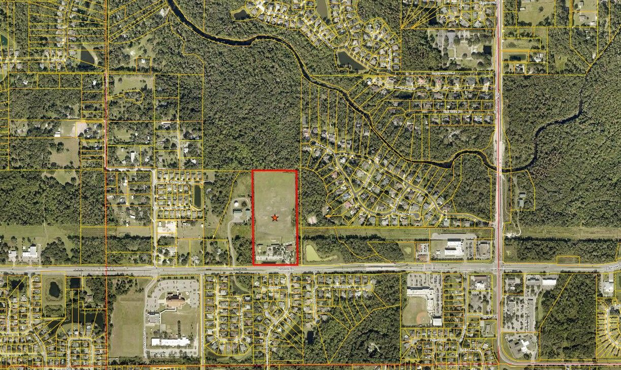 Aerial View of Land Requested for Rezoning