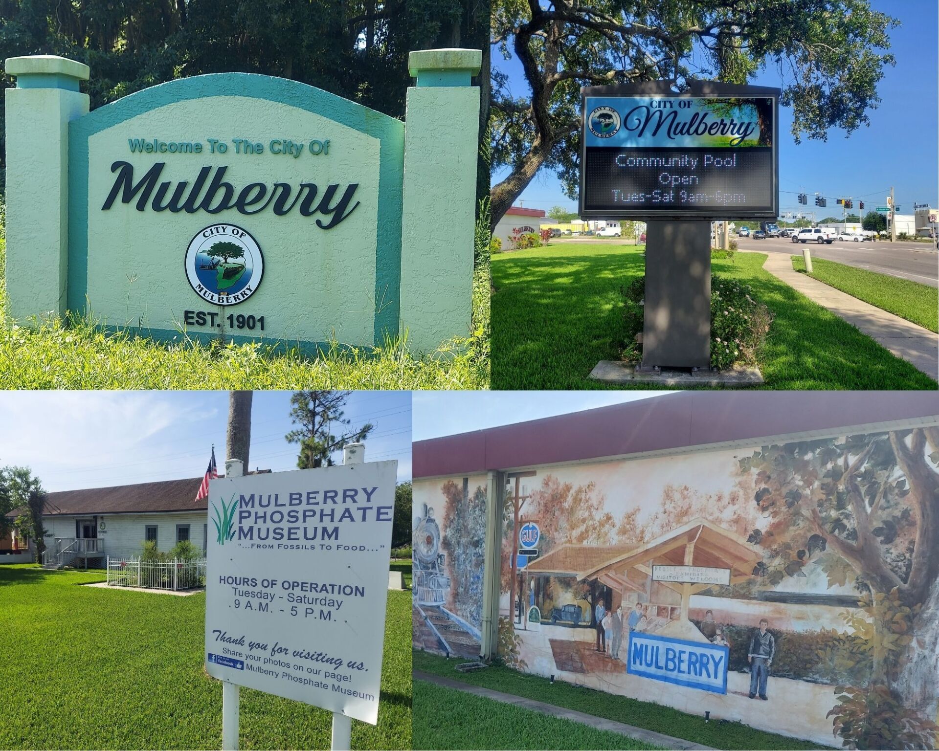 Mulberry, FL Photo Collage