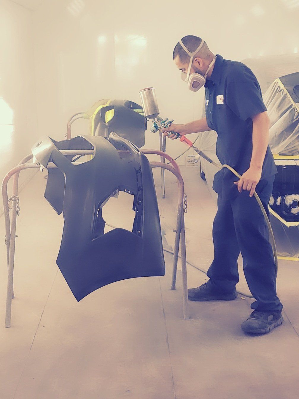 Scratch Removal — Painting Car Bumper Black in Las Vegas, NV