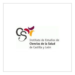 Logo Instituto de Estudios de Ciencias de la Salud de Castilla y León, cliente de Animalaria. 