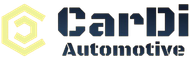 Logo for CarDi Automotive: hexagon symbol and text 