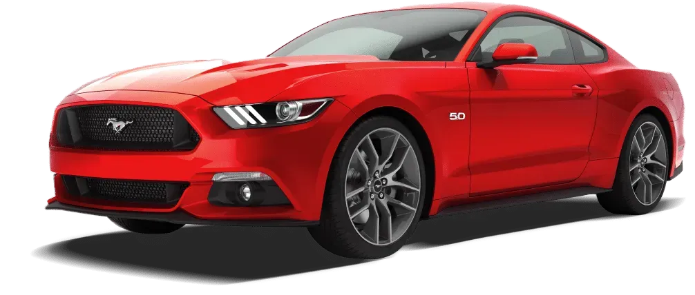 Red Ford Mustang car.