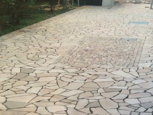 pavimentazione in pietra per il giardino