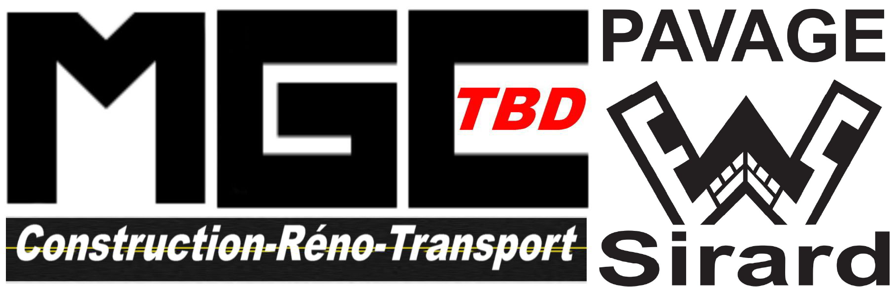 Le logo de MGE Pavage Construction-Reno-Transport Sirard