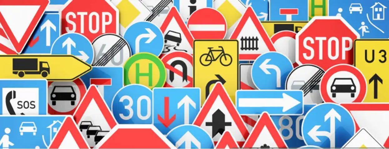 Roadsigns everywhere, don't doisoey