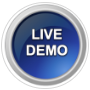 A blue button with the words `` live demo '' written on it.