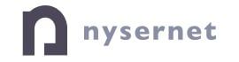 A logo for nysernet is shown on a white background