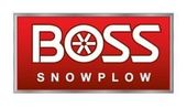 BOSS Snowplow logo in red and white.