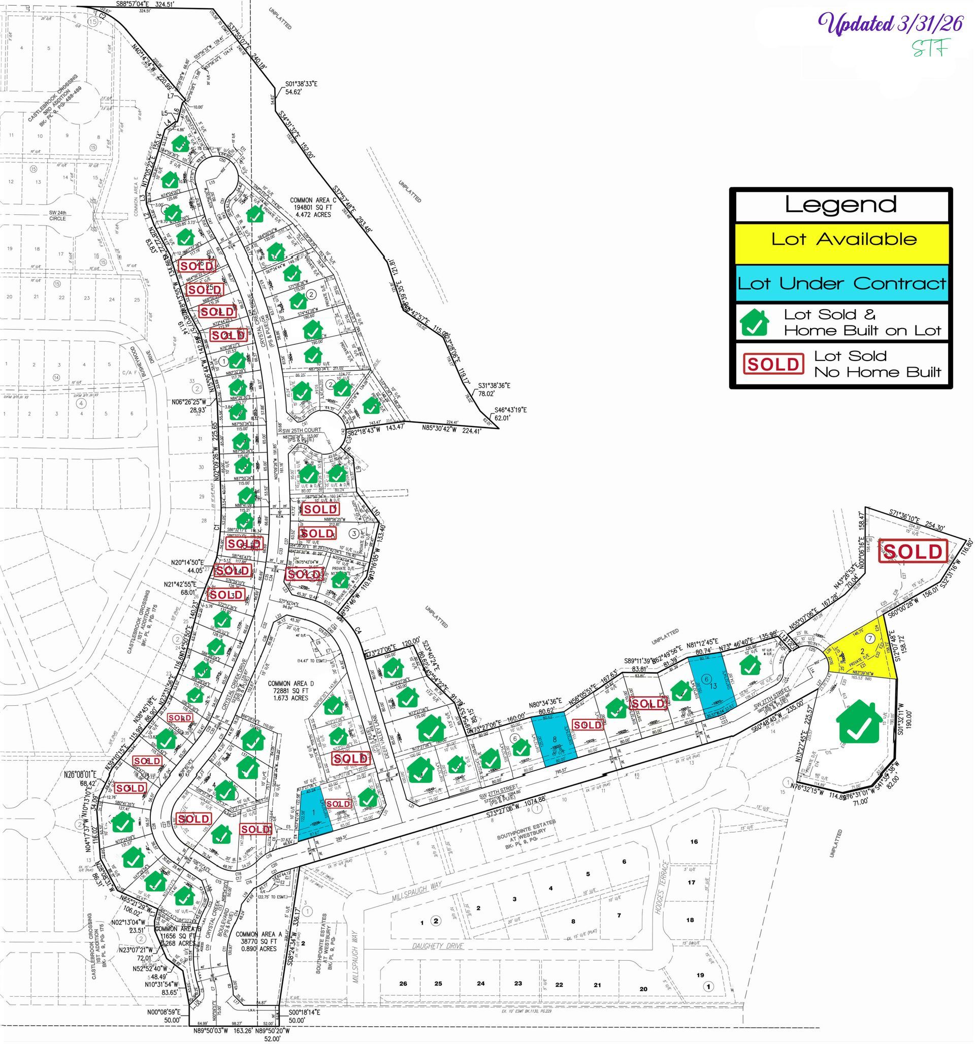 Lot Sold and Available Map