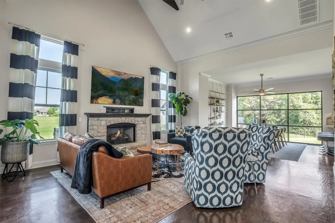 Crystal Creek -Furnished Living Room with Tv