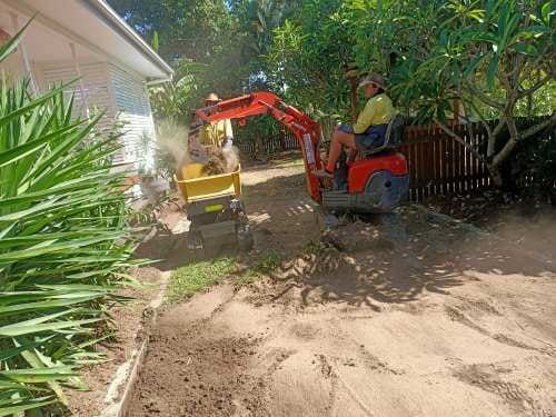 Landscaping In The Back Yard — Absolute Dingo Services in White Rock, QLD