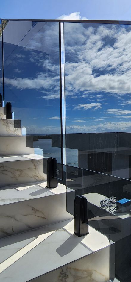 glass staircase balustrades Gold Coast