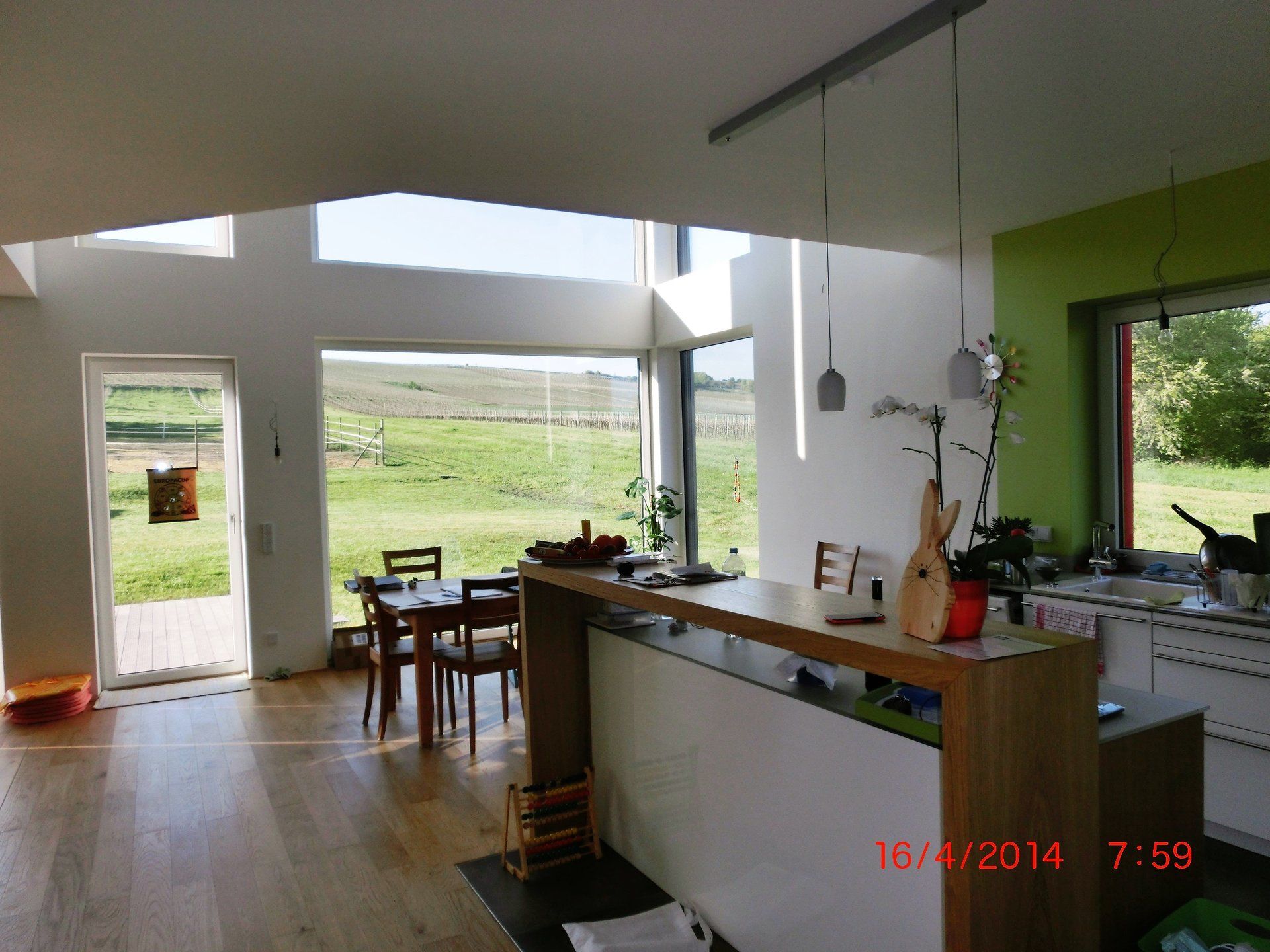 Ein Foto einer Küche wurde 2014 aufgenommen