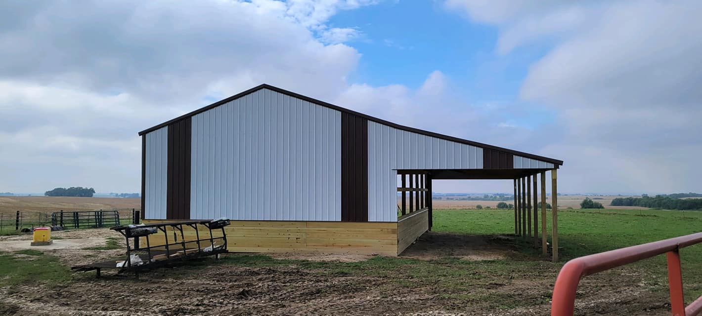 Pole Barn Back View - Pekin, IL - CMT Excavating Services