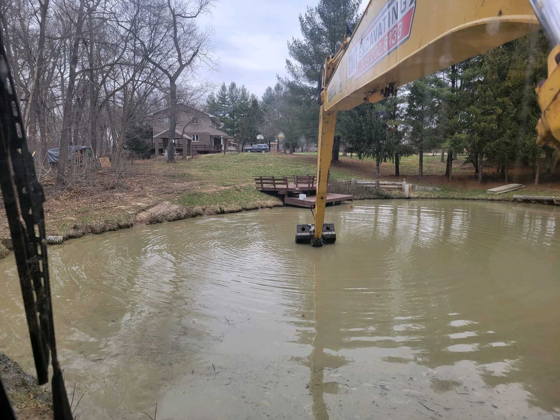 In Progress Pole Barn - Pekin, IL - CMT Excavating Services