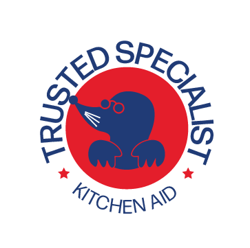 a logo for a trusted specialist kitchen aid