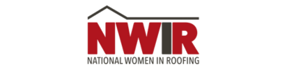 Logo for National Women in Roofing: Red