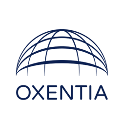 Oxentia Logo, an company delivering innovation strategy advice, training, and accelerator programmes to organisations around the world.