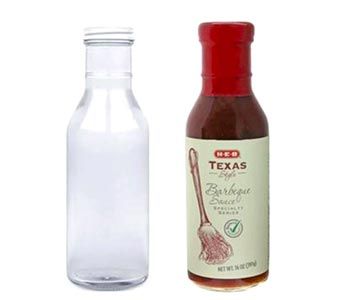 ENVASES DE VIDRIO GDL - BOTELLA PARA LECHE Y SALSA
