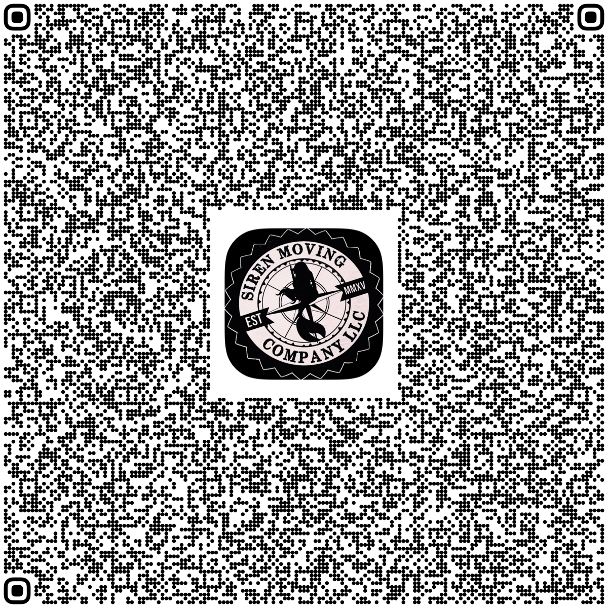 QR code with Siren Moving Company LLC logo in the center.
