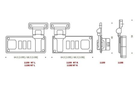 Disegno fori per fissaggio a vite