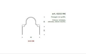 disegno fissaggio con graffe tondo