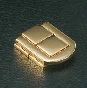 Gold fastener with holes