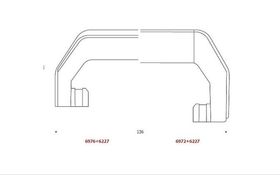 disegno maniglia plastica rigida