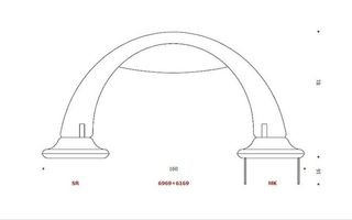 disegno maniglia acciaio