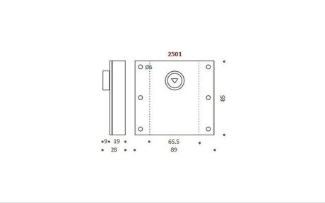 disegno serratura rifiuti