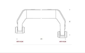 disegno maniglia con fori