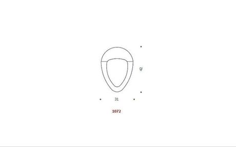 disegno chiusura clip nichelata