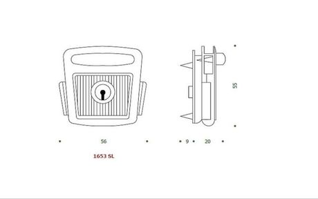 disegno serratura con graffe