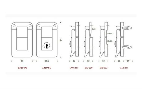 disegno serratura aperta e chiusa