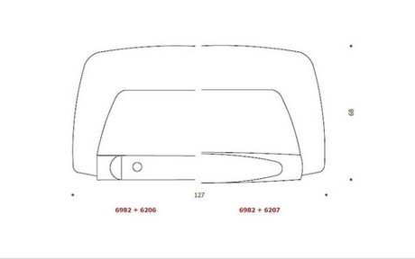 disegno maniglia plastica